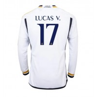 Pánský Fotbalový dres Real Madrid Lucas Vazquez #17 2023-24 Domácí Dlouhý Rukáv
